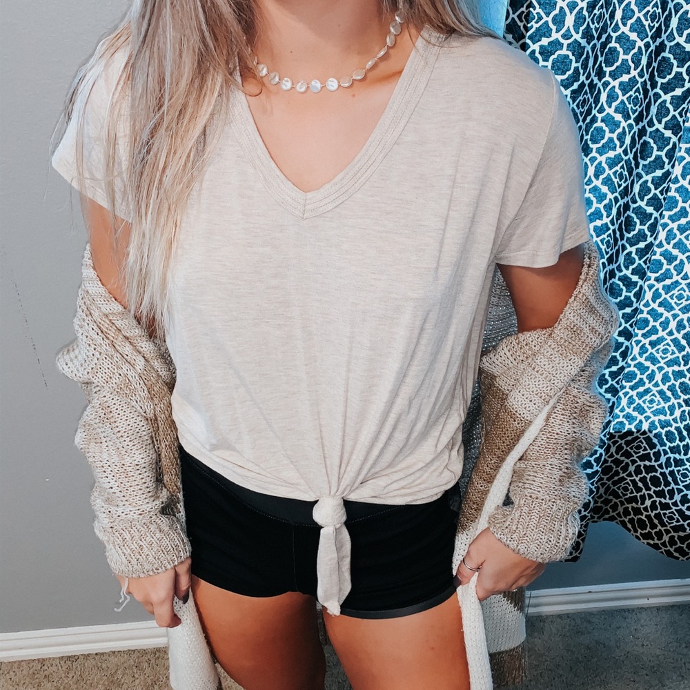 shirt and cardigan